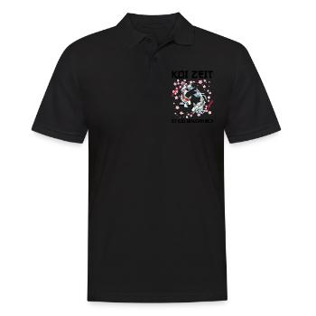 Kois Koi Sarkasmus Geschenk - Männer Poloshirt - Schwarz - Vorne - Kai (181cm)