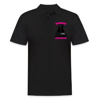 Hund Haustier Hunde Geschenk - Männer Poloshirt - Schwarz - Vorne - Kai (181cm)
