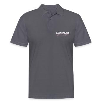 Basketball font stylish - Men's Polo Shirt - charcoal grey - Front - Nico (186cm)