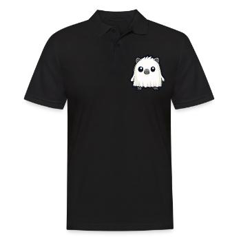 hérisson Halloween bande dessinée fantôme - Polo Homme - noir - Devant - Kai (181cm)