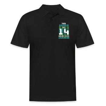 This Gamer Is Video Game Lover Gamer Age 14 - Männer Poloshirt - Schwarz - Vorne - Kai (181cm)
