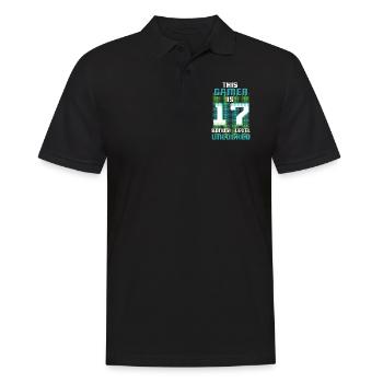 This Gamer Is Video Game Lover Gamer Age 17 - Men's Polo Shirt - black - Front - Kai (181cm)