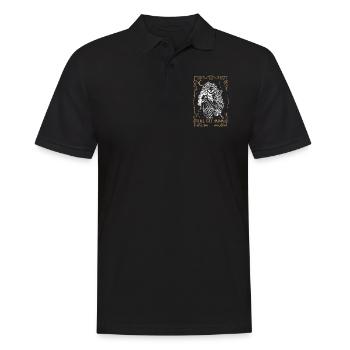 Cat Mom Tarot Card Occult Club Gothic Animal - Männer Poloshirt - Schwarz - Vorne - Kai (181cm)