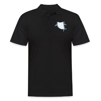 Drôle de costume de requin animal pour Halloween - Polo Homme - noir - Devant - Kai (181cm)