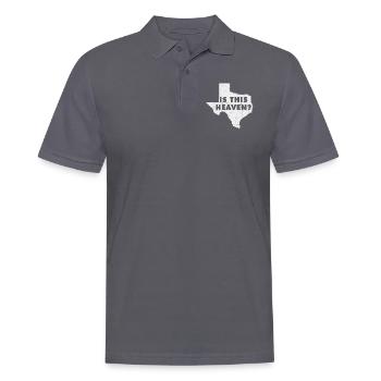Carte terrestre Amérique État Accueil Paradis Texas - Polo Homme - charbon - Devant - Nico (186cm)