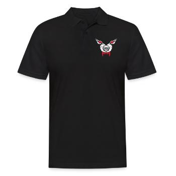 Monstre effrayant Visage Crocs Horreur Effrayant Halloween - Polo Homme - noir - Devant - Kai (181cm)