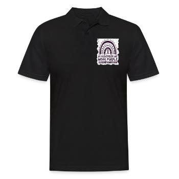 November Purple Alzheimers Awareness - Männer Poloshirt - Schwarz - Vorne - Kai (181cm)