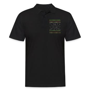 Ugly Noël Amour Metal Musique Heavy Rock - Polo Homme - noir - Devant - Kai (181cm)