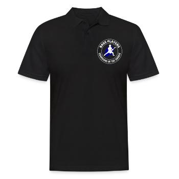 Bass Gitarrist Musik Musiker Bassist Funny - Männer Poloshirt - Schwarz - Vorne - Kai (181cm)