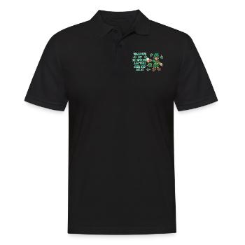 Drôle d’ivrogne Paddy Shamrock Saint Patrick Day - Polo Homme - noir - Devant - Kai (181cm)