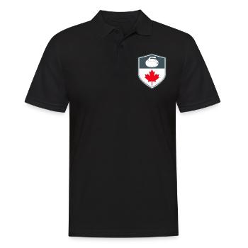 Équipe canadienne de curling Sports de glace d’hiver Canada Drapeau - Polo Homme - noir - Devant - Kai (181cm)