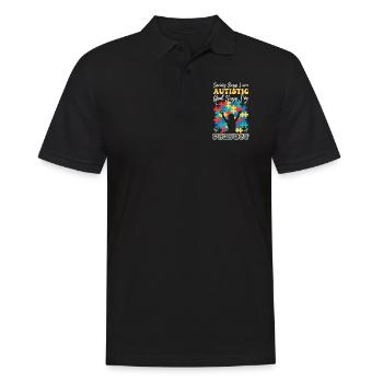 Dieu parfait dit puzzle de sensibilisation à l’autisme - Polo Homme - noir - Devant - Kai (181cm)