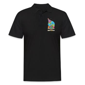 Protéger les océans Jour de la Terre aussi ma naissance - Polo Homme - noir - Devant - Kai (181cm)