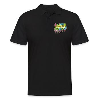 Slime Kid Love Slime Crafts Art Slime Squad - Men's Polo Shirt - black - Front - Kai (181cm)