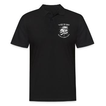 Ich bin mit dem verbotenen Schädelbuchliebhaber Leser Read - Männer Poloshirt - Schwarz - Vorne - Kai (181cm)