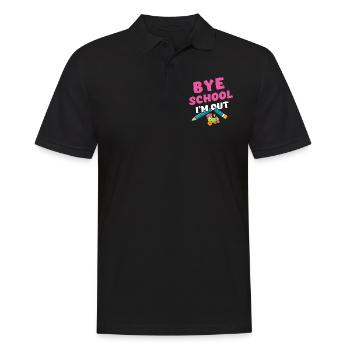 Bye Day Of School Happy Last Class - Men's Polo Shirt - black - Front - Kai (181cm)