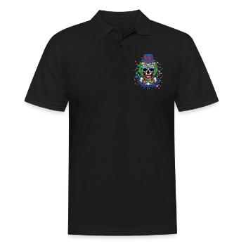 Clown effrayant Carnaval effrayant Dia De Los Muertos - Polo Homme - noir - Devant - Kai (181cm)