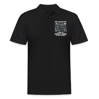 Rock Collecting Dad Geological Fossil Collector - Men's Polo Shirt - black - Front - Kai (181cm)