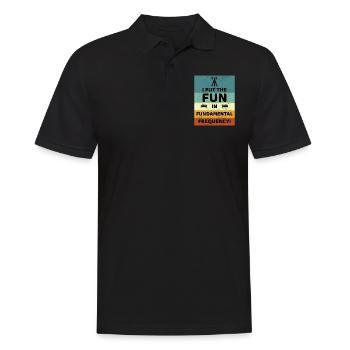 Amusez-vous avec la radio amateur à fréquence fondamentale - Polo Homme - noir - Devant - Kai (181cm)