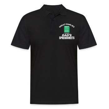 Buchhalter Papa Buchhaltung Finanzen Finanzen Lustig - Männer Poloshirt - Schwarz - Vorne - Kai (181cm)
