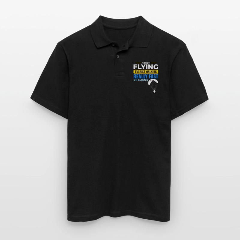 Paramotor Pilot Paramotoring Powered Paraglider Men's Polo Shirt