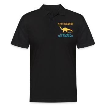 Apatosaurus Dinosaur Dino Paleontologist Fossil - Men's Polo Shirt - black - Front - Kai (181cm)
