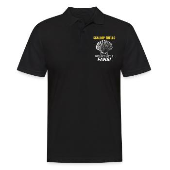 Jakobsmuscheln Sammler Strandräuber Schalentiere - Männer Poloshirt - Schwarz - Vorne - Kai (181cm)
