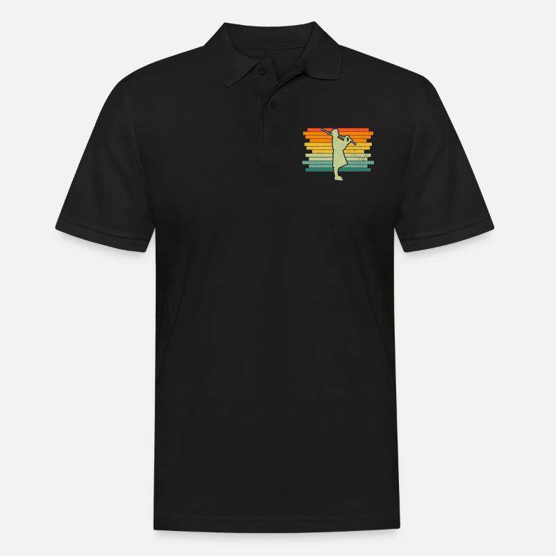 Dudelsack Dudelsackspieler Sackpfeife - Männer Poloshirt - Schwarz