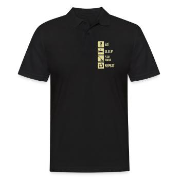 Banjo Banjo player Banjoist - Men's Polo Shirt - black - Front - Kai (181cm)