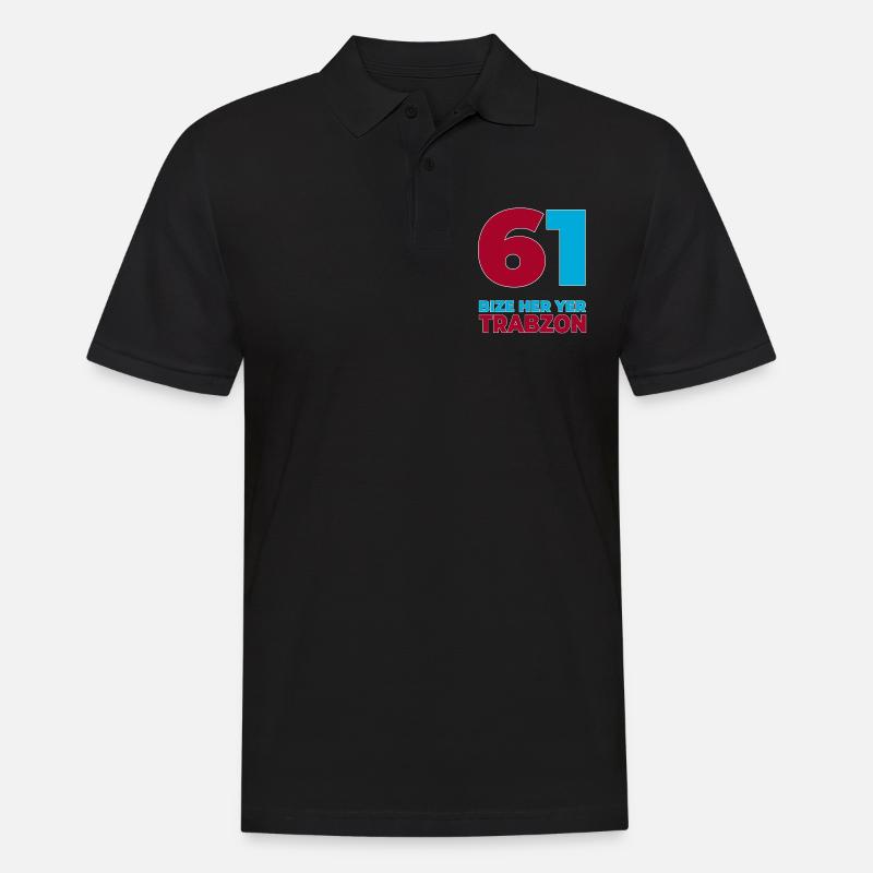 61 Trabzon - Bize her yer Trabzon - Männer Poloshirt - Schwarz