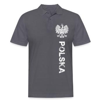 Polska - Men's Polo Shirt - charcoal grey - Front - Nico (186cm)