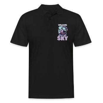 Solitude Up in the Sky – Paragliding - Men's Polo Shirt - black - Front - Kai (181cm)