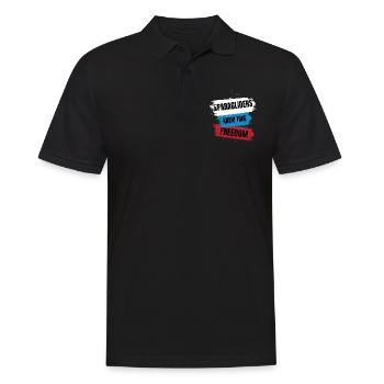 Only Paragliders Know True Freedom - Men's Polo Shirt - black - Front - Kai (181cm)