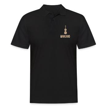 Cello Bruno - Männer Poloshirt - Schwarz - Vorne - Kai (181cm)