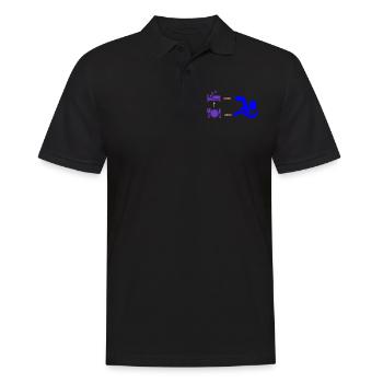 Cadeau pour les nageurs: Eat Sleep Swim Repeat - Polo Homme - noir - Devant - Kai (181cm)