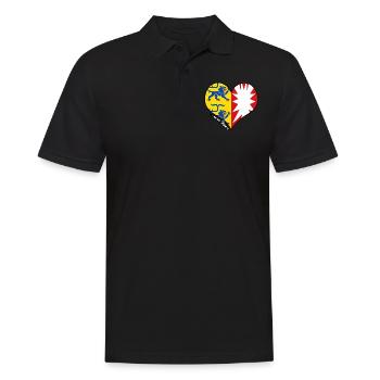 meine Heimat - Schleswig-Holstein - Männer Poloshirt - Schwarz - Vorne - Kai (181cm)