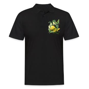 Banane avec des papillons - Polo Homme - noir - Devant - Kai (181cm)