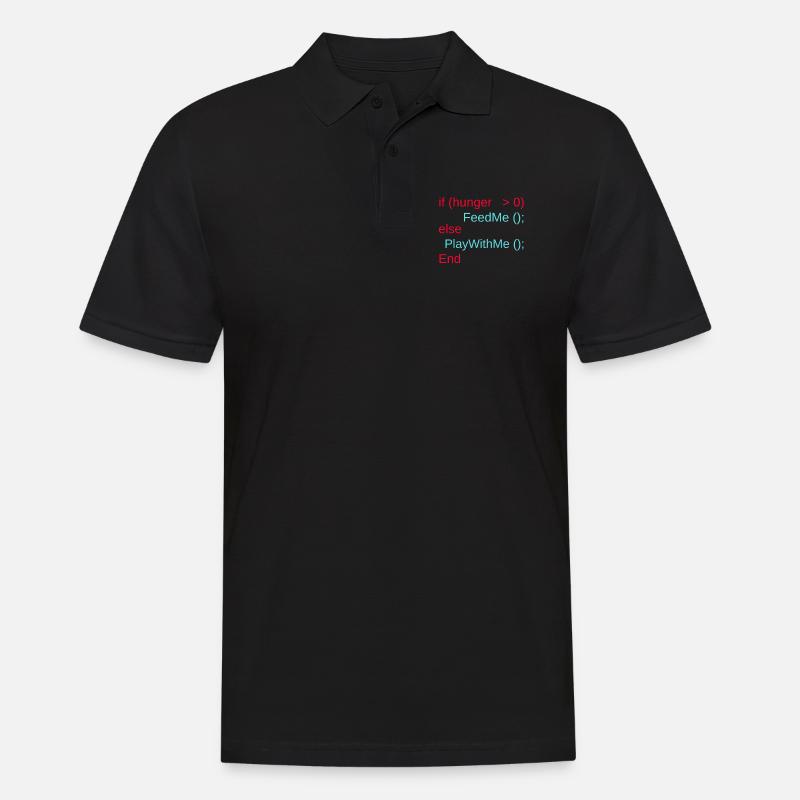 Lustiges Geschenk Programmierer Baby Kind Nerds - Männer Poloshirt - Schwarz