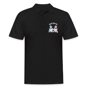 Weihnachten Herzschlag Christmas Weihnachtszeit - Männer Poloshirt - Schwarz - Vorne - Kai (181cm)