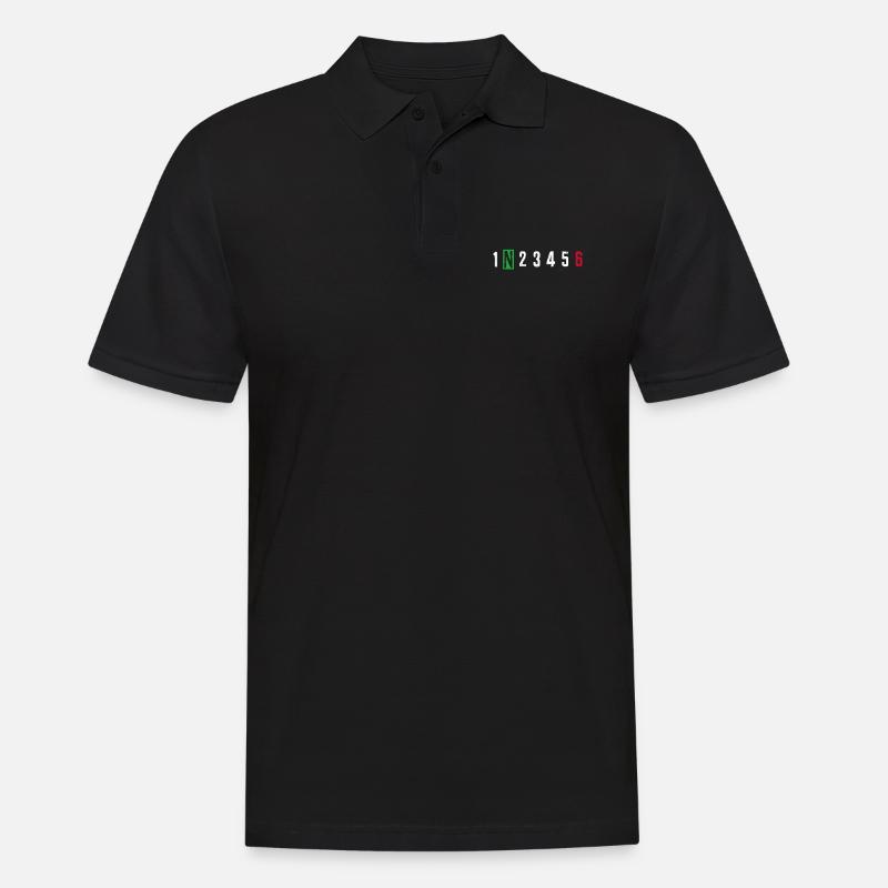 Motorrad - Männer Poloshirt - Schwarz