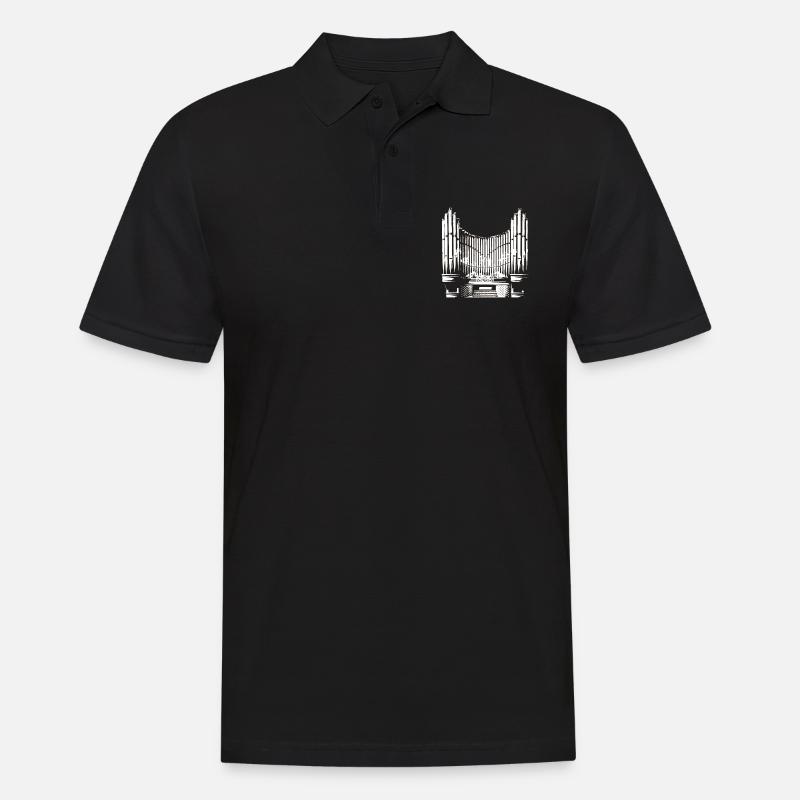 Orgel - Männer Poloshirt - Schwarz