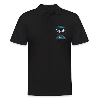 Bevor Du Fragst Modellflugzeug Modellbau - Männer Poloshirt - Schwarz - Vorne - Kai (181cm)