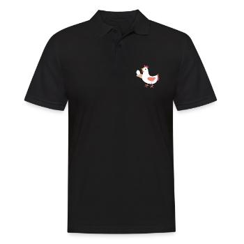 Chicken - Men's Polo Shirt - black - Front - Kai (181cm)