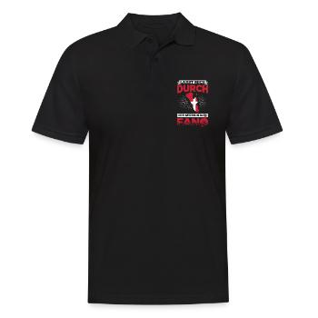 Fanö Dänemark Fanø - Männer Poloshirt - Schwarz - Vorne - Kai (181cm)