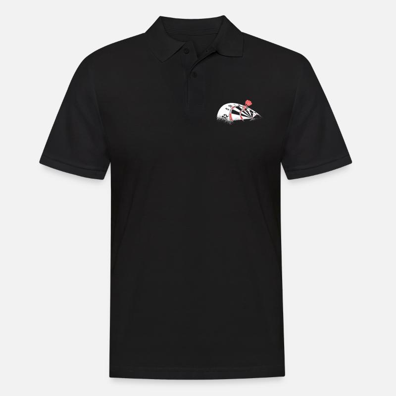Dart - Männer Poloshirt - Schwarz