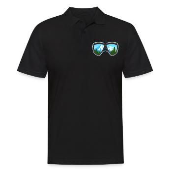 Ski and Snowboard Googles Skier Snowboarder Cadeau - Polo Homme - noir - Devant - Kai (181cm)