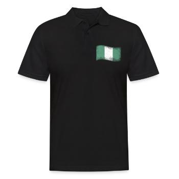 Nigeria Vintage - Polo Homme - noir - Devant - Kai (181cm)