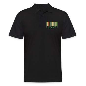 Barcode Jimmy - Men's Polo Shirt - black - Front - Kai (181cm)