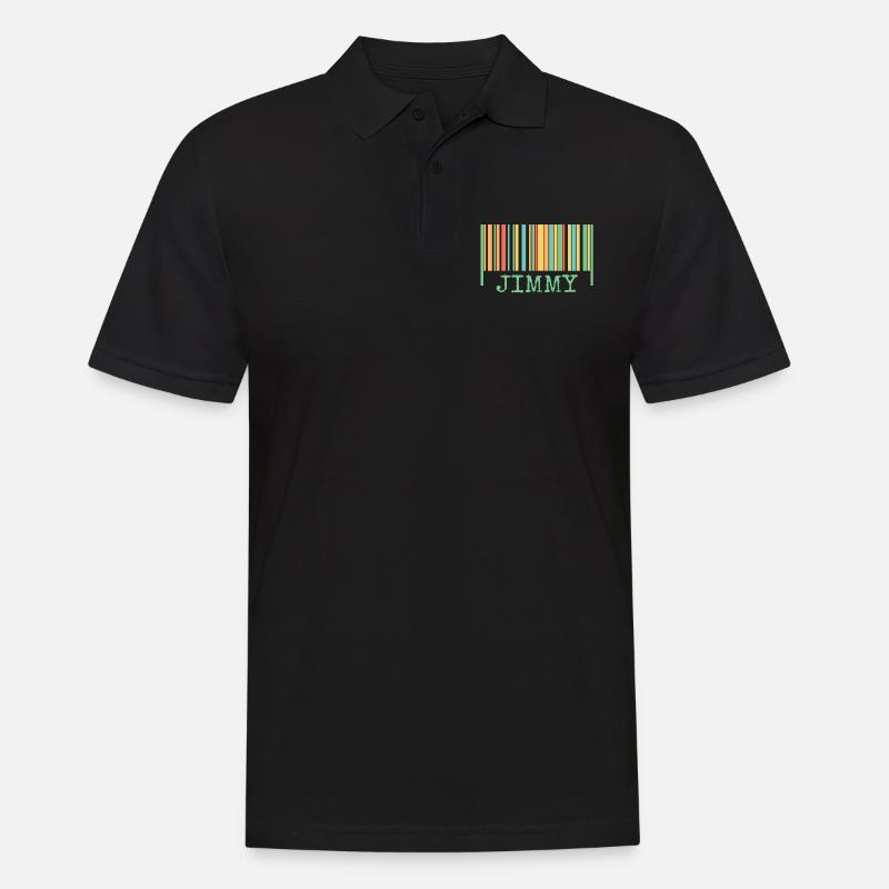 Code à barres Jimmy - Polo Homme - noir