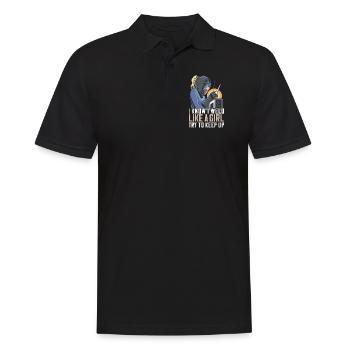 Welder Mama for welders and - Men's Polo Shirt - black - Front - Kai (181cm)